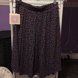 𝅺NEW LuLaRoe “Madison” Size S Hidden Pockets Stretchy A-Line Skater Full Skirt